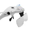 Magnifying Glass Lens LED Light Lamp Visor Head Jeweler Headband Magnifier