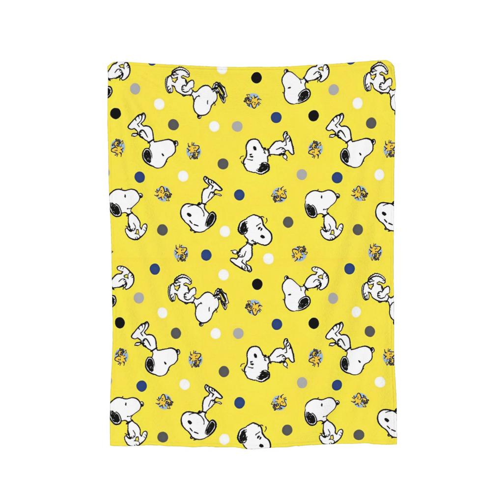 Cute Cartoon Snoopys Flannel Blanket Fashion Throw Blanket for Sofa Bedding Lounge 200x150cm Plush Thin Quilt,