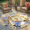 Cookie Run Kingdom Round Area Rug,Carpet Rug for Living Room Bedroom Sofa Playroom Decor,Non-slip Floor Mat18