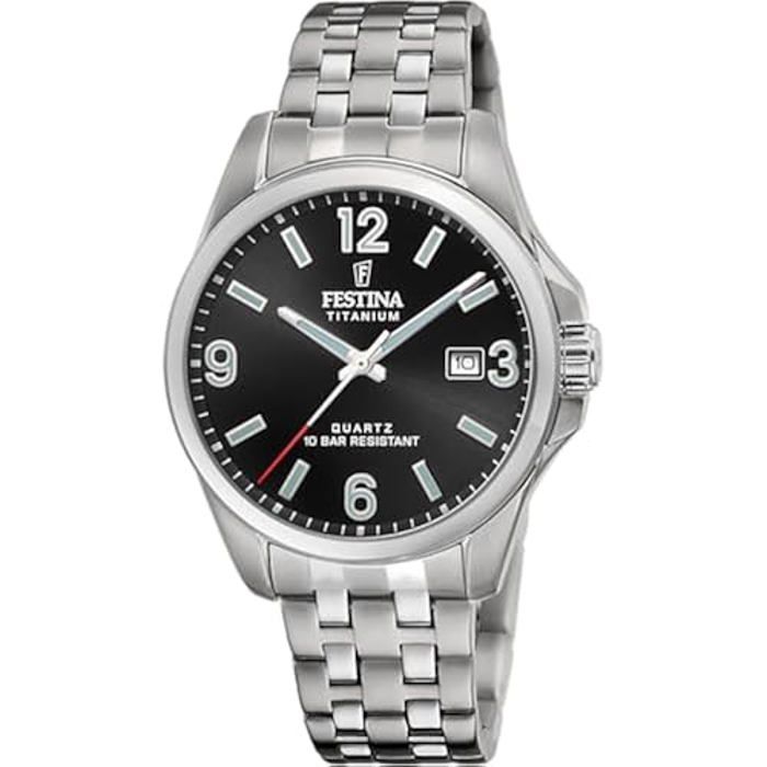 Montre - FESTINA - F20696/3 - Titane Argent - Bracelet Acier - Étanche 10 ATM