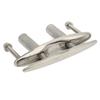 6in Pull Up Boat Cleat 316 Stainless Steel Heavy Duty Marine Dock Cleat with Locknuts for Yacht