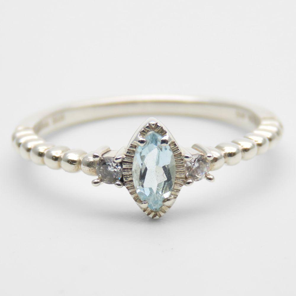 Used ANNA SUI Ring EU#53 Silver925/Rhinestone 1.6g Silver Accessories