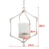 Wire Hollow Wedding Hanging Candle Holders Lantern Case