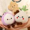 Adorable Ginger Onion Garlic Plush Doll Kawaii Stuffed Vegetable Series Toys For Children Funny Room Decoration Creative Gifts