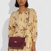 Coach Madison 23 Glossy Flap Chain Leather Small Square Crossbody Shoulder Bag Women Bags Burgundy 5211-B4WN