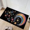 Cute Rainbow Stars Mandala Design Doormat Floor Mat for Entryway Rug Entrance Bathroom Kitchen Home Decor 40x60cm Washable Durab