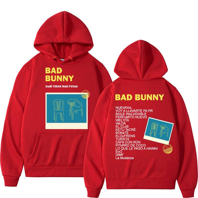 Bad Bunny Debi Tirar Mas Fotos Album Tour Hoodies Men Women Fashion Sweatshirts Fleece Oversized Casual Sportwear