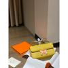 Ep Palmprint Top Layer Cowhide Horizontal Plate Light Luxury Style Single-shoulder Crossbody Women's Bag