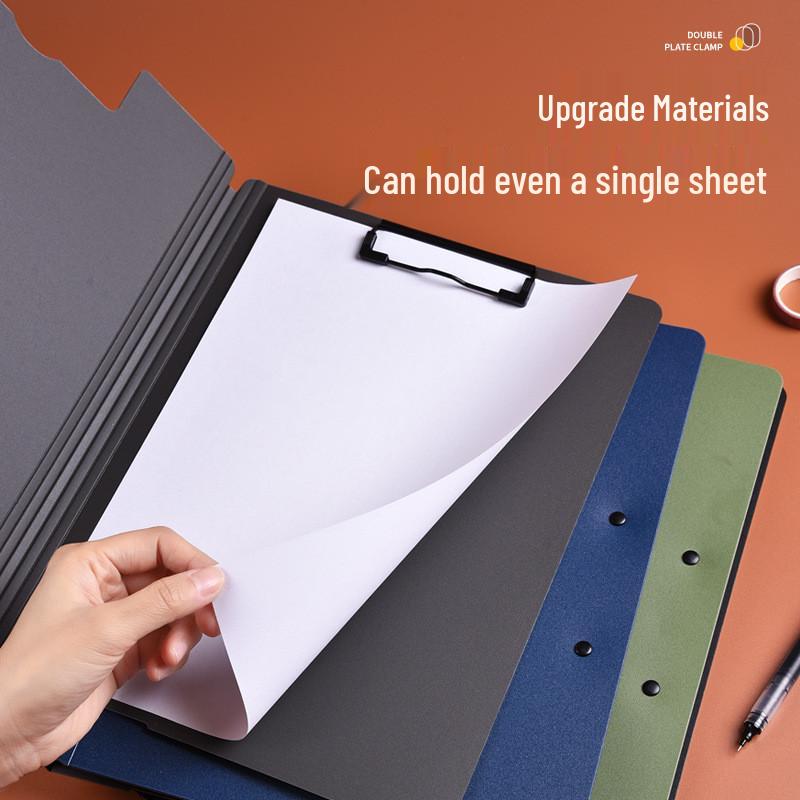 Double Clip Writing Board with Storage for A3/A4 Documents - Ideal for Students & Office Use