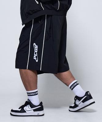 Pijikeolgameoncheu P2513 Piping Windbreaker Bermuda Shorts [Black]