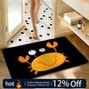 Soft Absorbent Non-Slip Rug Cartoon Cute Crab Floor Mat Home Decor Doormat Bedroom Floor Mat Shower Carpet