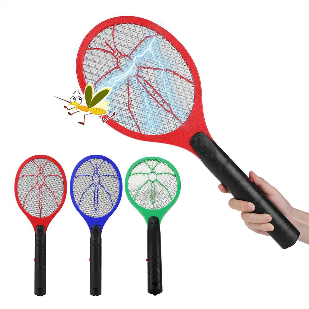 Electric Bug Swatter Cordless Battery Power Electric Fly Mosquito Swatter Bug Zapper Racket Insects Killer Electric Fly Swatter