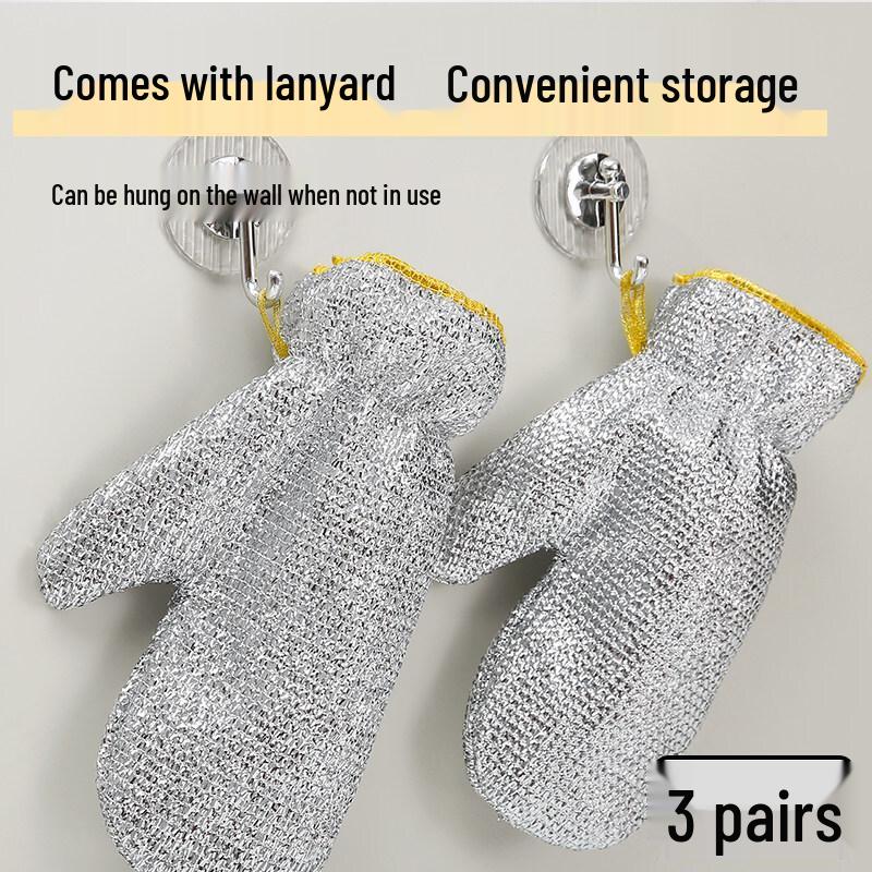 ZISIZ Steel Wire Dishwashing Gloves