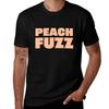 Pantone Color of the Year 2024 Peach Fuzz T-Shirt Man Graphic T Shirt Black Cotton T-shirt Plain for Man Package T-Shirt