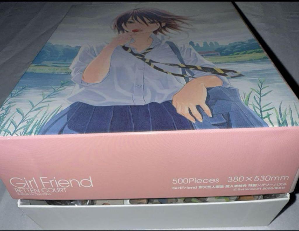 [USED] 500-piece Jigsaw Puzzle GirlFriend by Arata Bete Art Book Purchaser Bonus