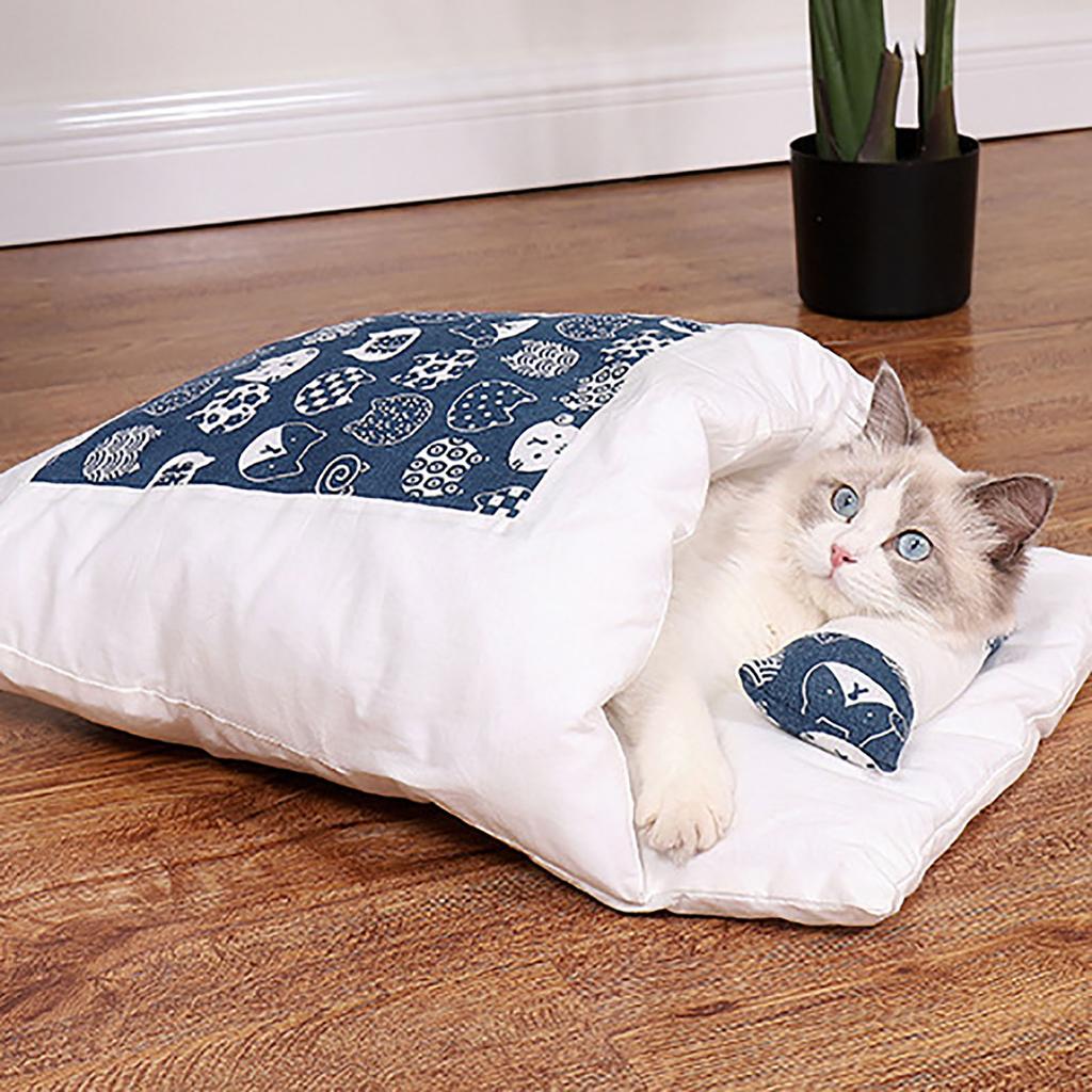 Pet litter closed removable and washable quilt warm pet litter (size l)