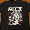Vtg Failure Band World Tour T Shirt Cotton Black All Size Tt718 Vintage Washed Versatile Homme Top For Everyday Wear Fashion