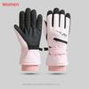 Thicken Ski Gloves Full Finger Motorcycle Gloves Windproof Winter Warm Gloves  Women