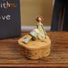 Hand-painted Resin Dressing Girl Bedroom Decor On Table Living Room Wedding Gift Country Decoration Craft Ornaments