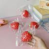 Strawberry Vent Squeeze Toy: Slow-Rebound Decompression Soft Rubber Simulated Fruit.