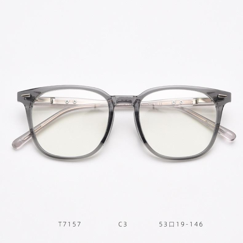 Tainai T glasses square black frame women can be equipped with myopia round face big face plain anti-blue light glasses frame male tide