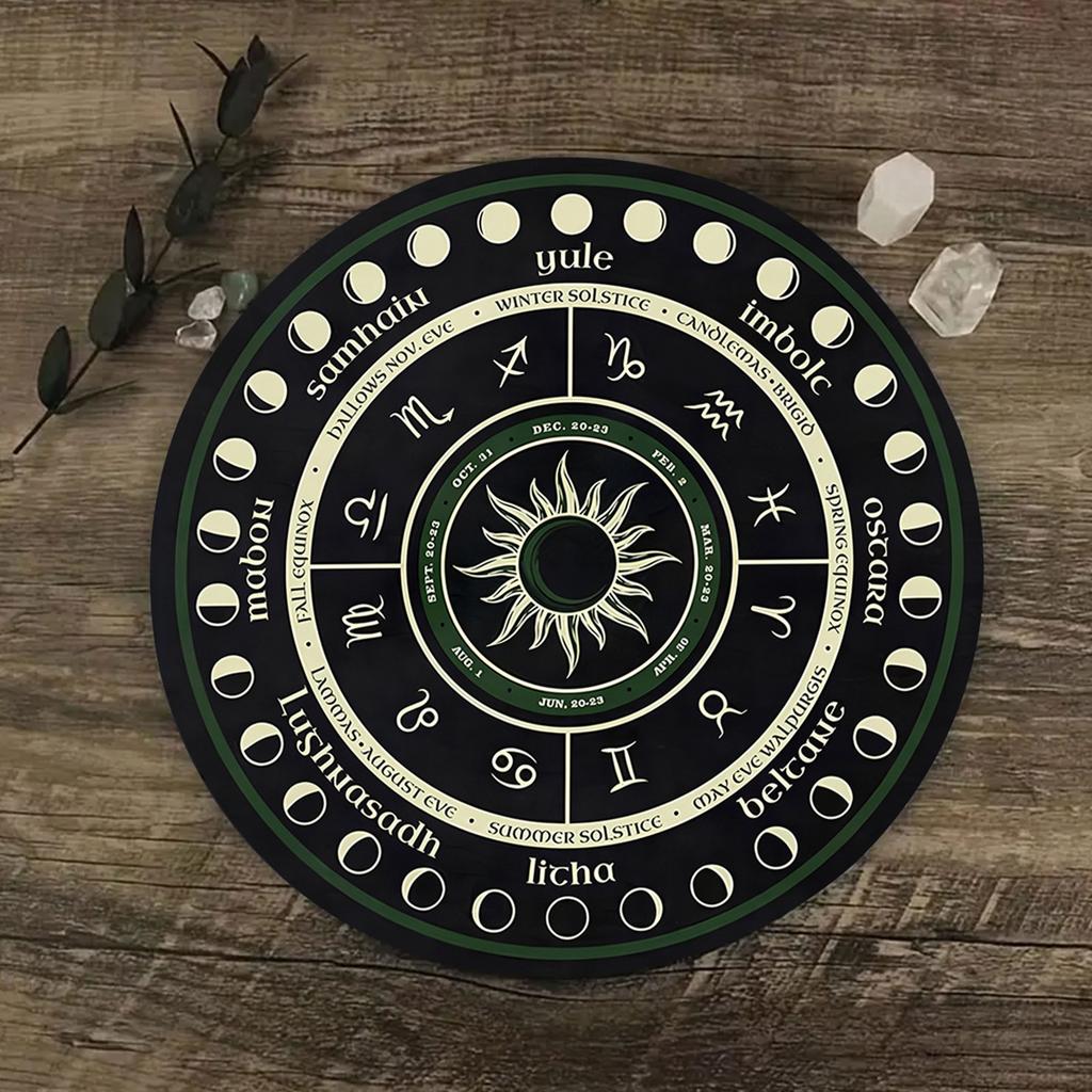 Pendulum Board Dowsing Divination Metaphysical Message Board Rubber Fortune Telling Board Witchcraft Wiccan Altar Board