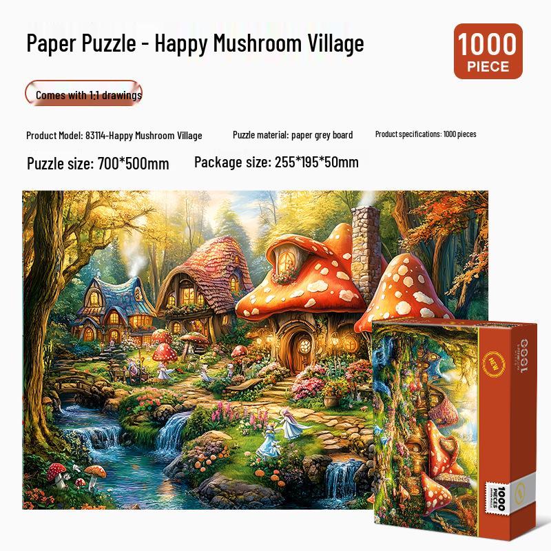 1,000-Piece High-Difficulty Jigsaw Puzzle for Adults - Stress Relief and Boredom Buster Featuring Famous Van Gogh Oil Paintings.