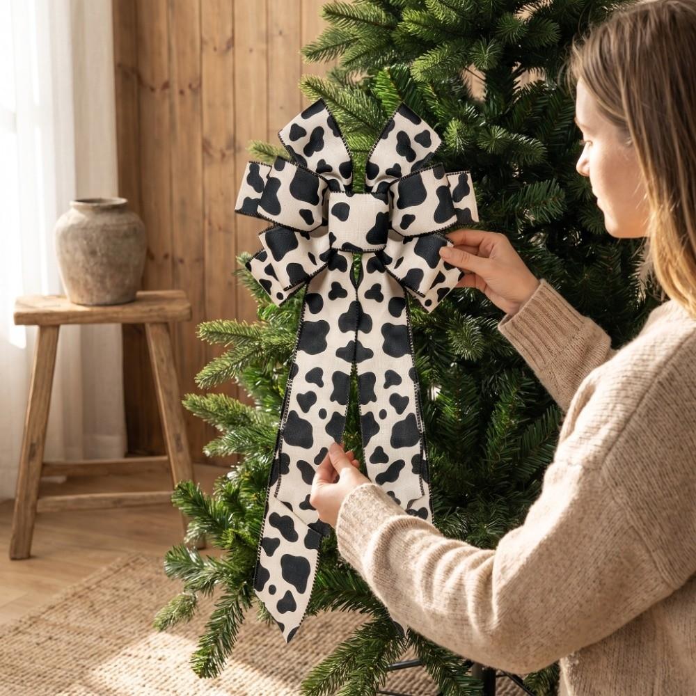 High-end Style Christmas Tree Large Bow Deocr Extra Large Bow Decor  Christmas Decorations