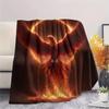 Flame Phoenix  Print Flannel Blanket, High quality Comfortable for All Seasons, Home Decor, Warmth and Comfort