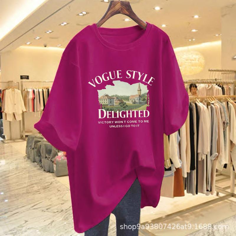 New cotton short-sleeved t-shirt women's summer 2025 new unique chic shirt slim-fitting and thin half-sleeved top trendy