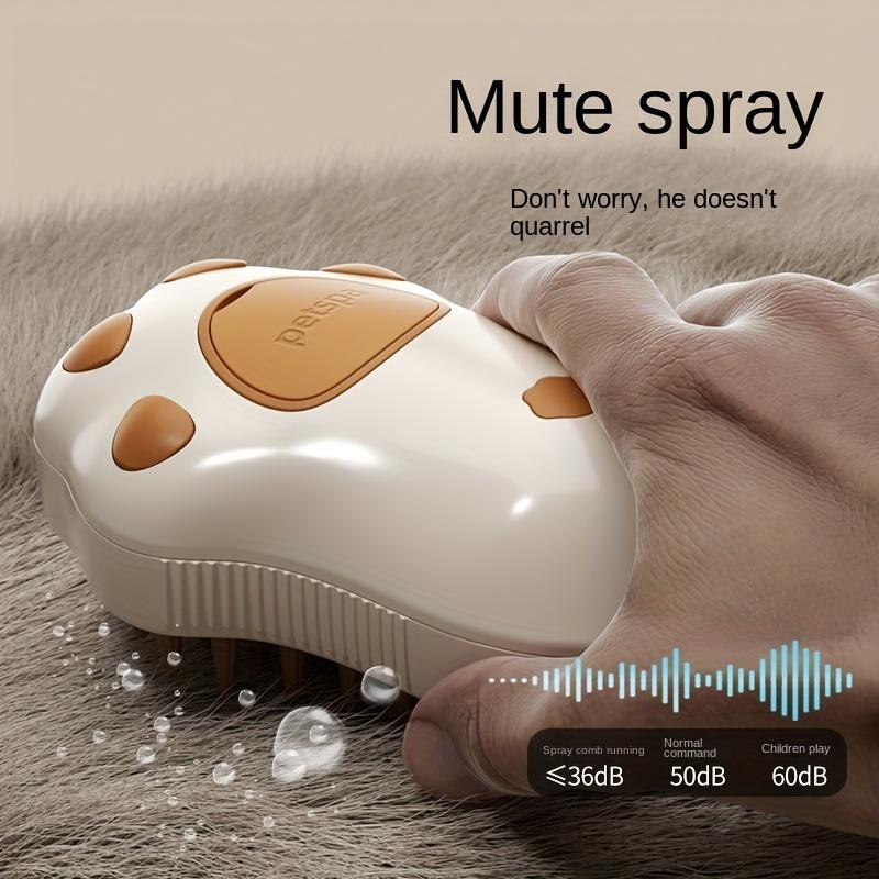 3-in-1 Electric Steam Cat Brush - Ultimate Grooming Tool with Self-Cleaning, Silicone Massage Bristles, Hair Remover & Coat Care