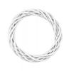 15-30cm White Rattan Wreath Ring DIY Christmas Wreath Decor Artificial Flower Garland Xmas Party Gifts Wedding Home Decoration