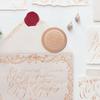 5Pcs 3.8cm Natural Wood Round Handle Stamp Vintage Style Personalized DIY Seal for Greeting Cards Scrapbooking Letters Diary