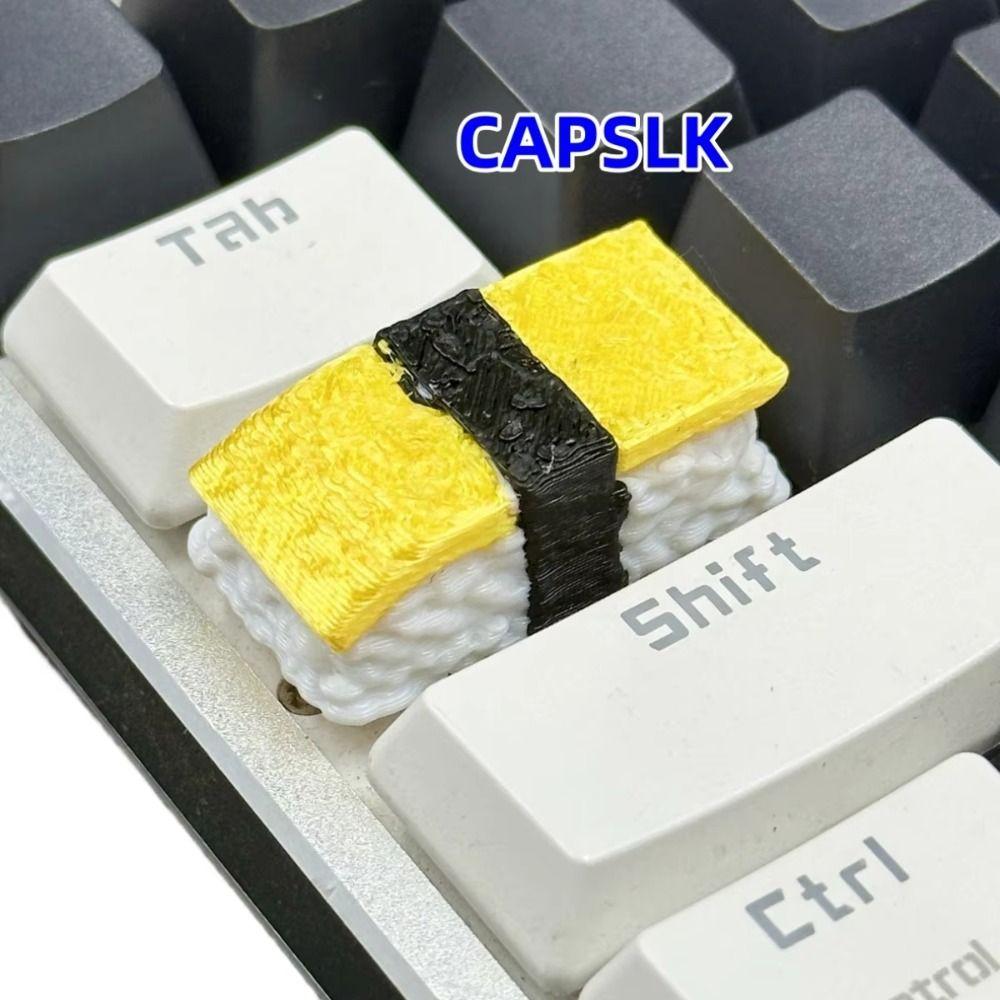 Resin Sushi Key Cap Cute Decoration Creative Design Mechanical Keyboard Key Cap Desktop Decor Food Shape For ESC Keycaps