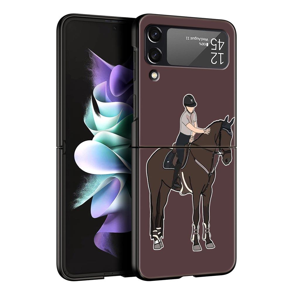 Z Flip 4 Phone Case for Samsung Galaxy Z Flip 3 5G ZFlip3 Flip3 Zflip Flip4 Hard PC Cover Frederik The Great Beauty Horse Shell