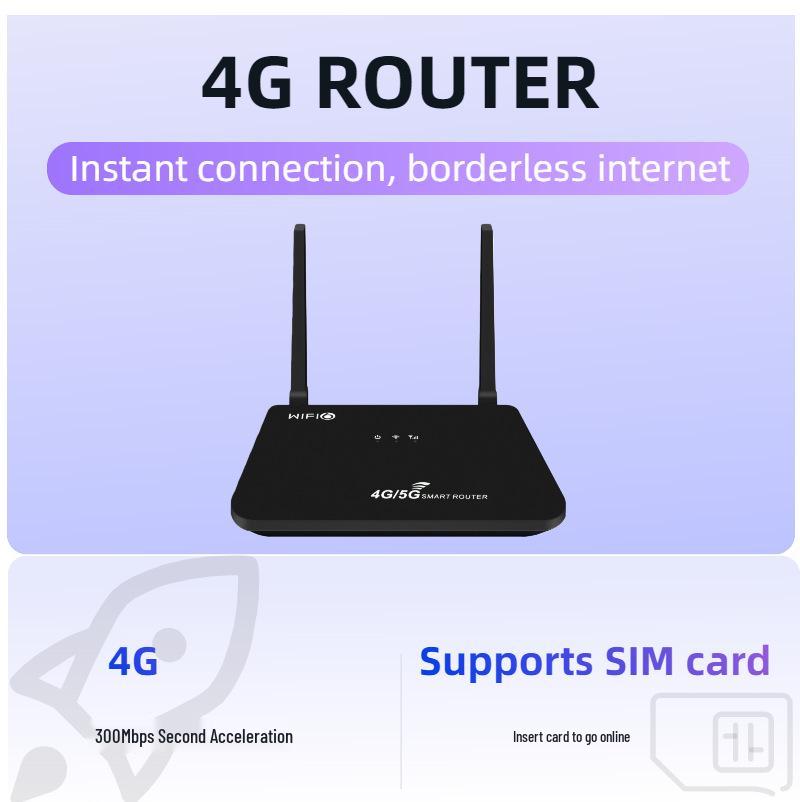 4G Router with WIFI6 for Laos, Myanmar, Cambodia - Dual Antennas, SIM Card Slot, Home Network Terminal (Model: CP103)