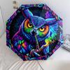 Colorfulanimals Pattern Pattern New Style Umbrella, 1 Piece Automatic Folding Umbrella, Portable Travel Umbrella, Outdoor Umbrella, Birthday Gift