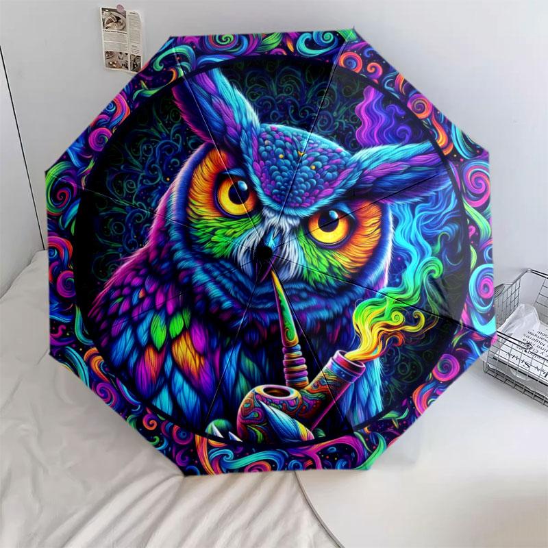 Colorfulanimals Pattern Pattern New Style Umbrella, 1 Piece Automatic Folding Umbrella, Portable Travel Umbrella, Outdoor Umbrella, Birthday Gift
