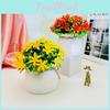 Artificial Orchid Flower Potted Plant Indoor Garden And Living Space Decoration