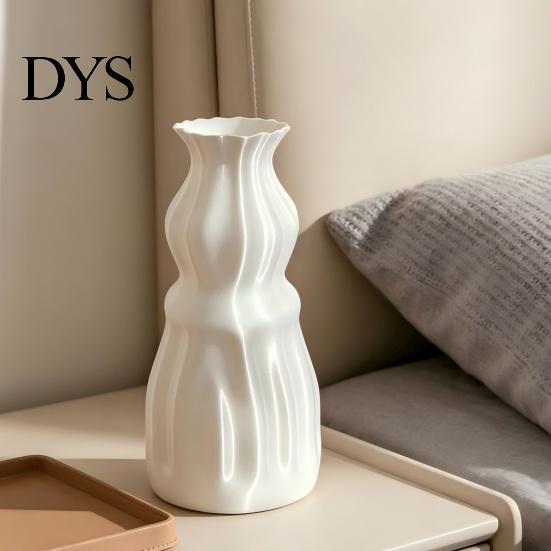 Minimalistisches Wohnaccessoire 3D-gedruckte Blumenvase, Moderner Dekorationsbehälter, Umweltfreundliches PLA Tischdekoration Blumenarrangement Halter für