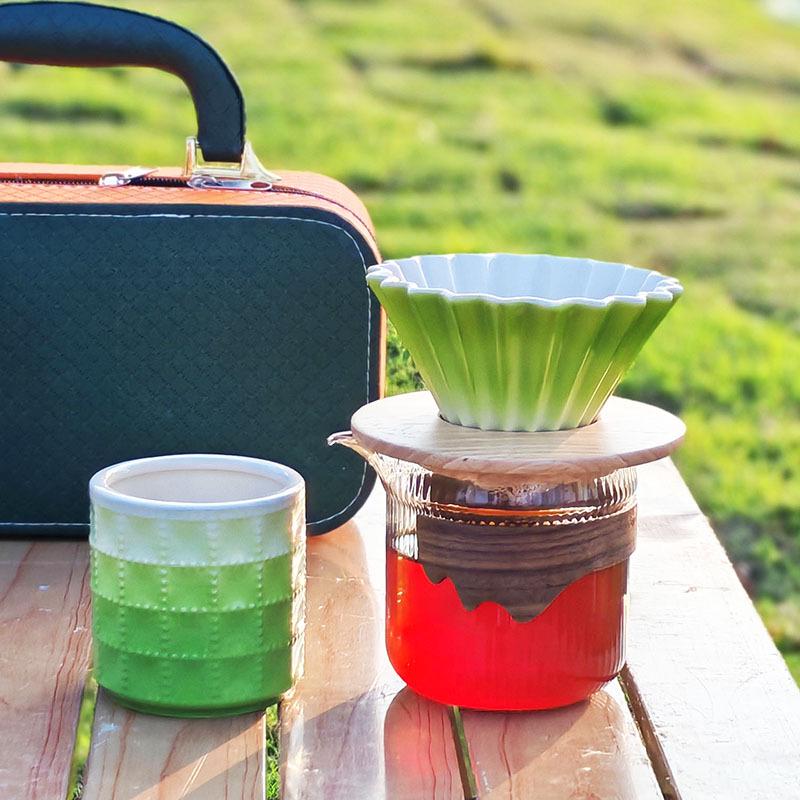 Portable Gradient Travel Pour-Over Coffee Set