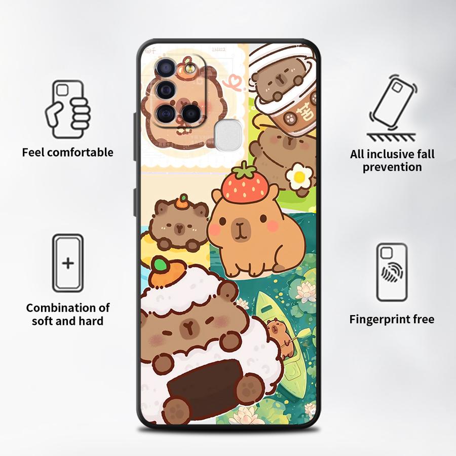 Hülle für Samsung Galaxy A16 A40 A17 A05 A06 A04 A70 A50 A13 A20 A12 A15 Funda Handyhülle Niedliches Capybara