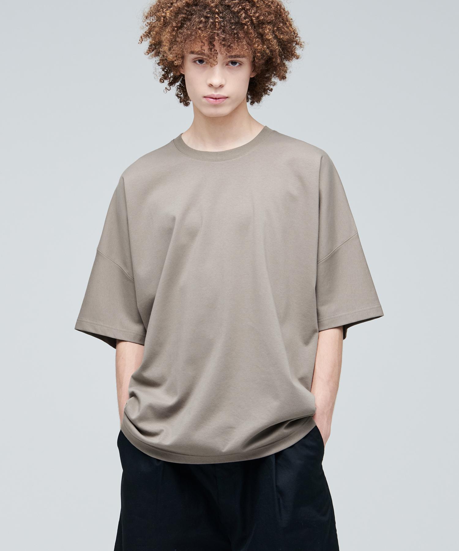 Musinsa Standard Ponte Dolman Sleeve Oversized T-Shirt [Dusty Beige] Dusty Beige/2Xl
