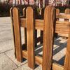 Dewisi Outdoor Anti-Corrosion Carbonized Solid Wood Fence