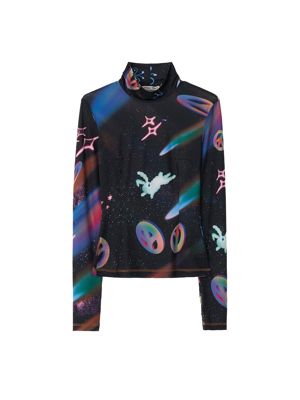 Vegan Tiger Jurasil Print Top (Black) Free