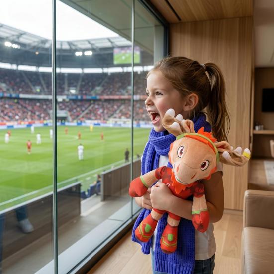 Mascot Plush Stuffed Animal, Football Plush Doll, Soft Collectible Toy for Fans, FIFA Memorabilia Plush for Display Gifting And Cheering