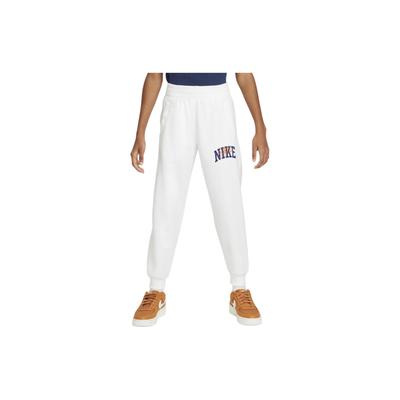 Sportswear Club Fleece Logo Print Cuffed Knit Joggers Kids Joggers White FZ1407-100