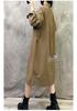 Women's High-End Retro Autumn Long Sleeve Loose Plus Size Shirt Dress