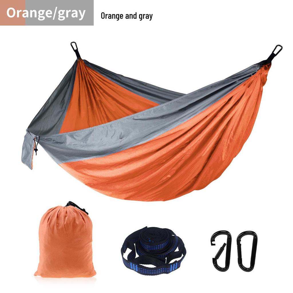 Adjustable Straps Nylon Hammock - High-End Single/Double Outdoor Use