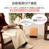 IRIS OHYAMA Heater Ceramic Fan Heater with Motion Power Energy Large Air Temperature Fall Off Fast Prevents Forgetting To Light Wood Grain Sensor,